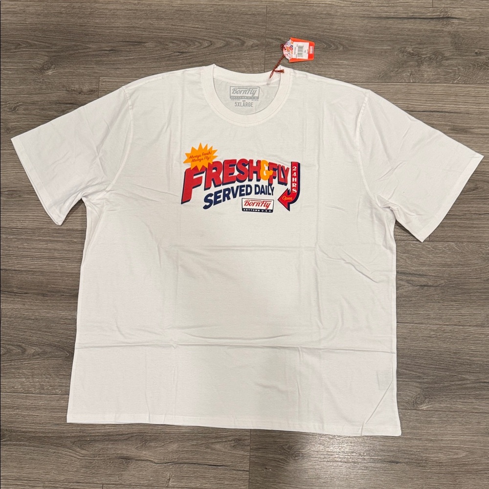 Born Fly Fresh & Fly Served Daily Men’s Size 5 Extra Large